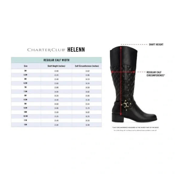 New Charter Club Faux Leather Tall Riding Boots​ - Picture 6 of 6